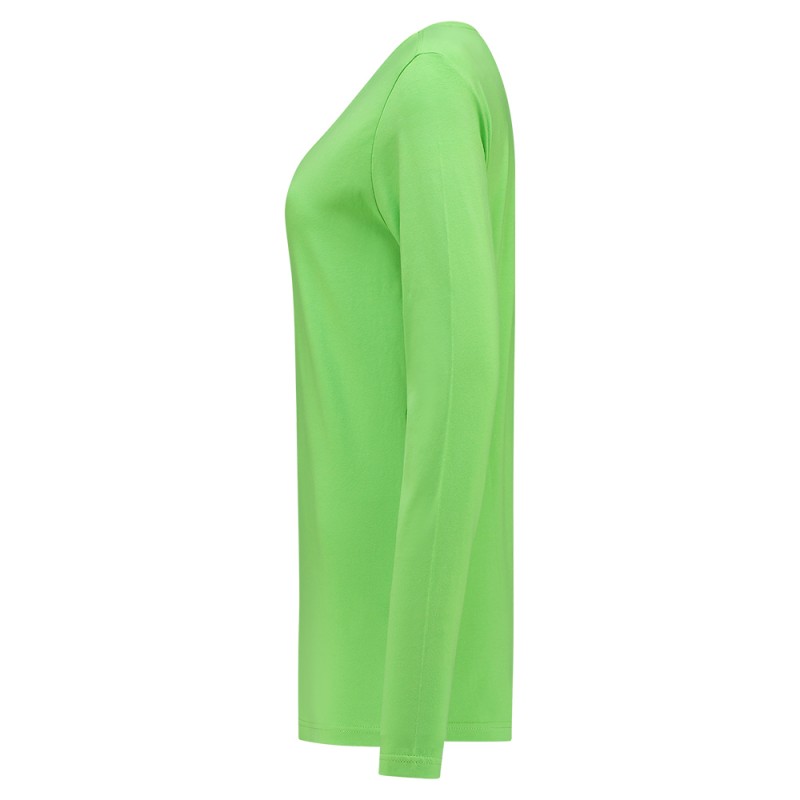 TRICORP 101010 T-Shirt Lange Mouw Dames lime