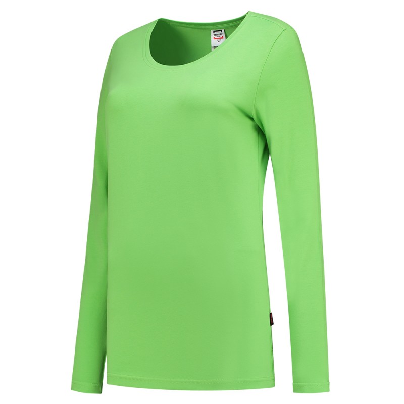 TRICORP 101010 T-Shirt Lange Mouw Dames lime