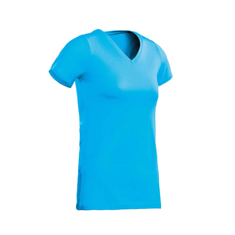 SANTINO T-shirt Jazz Ladies V-neck aqua