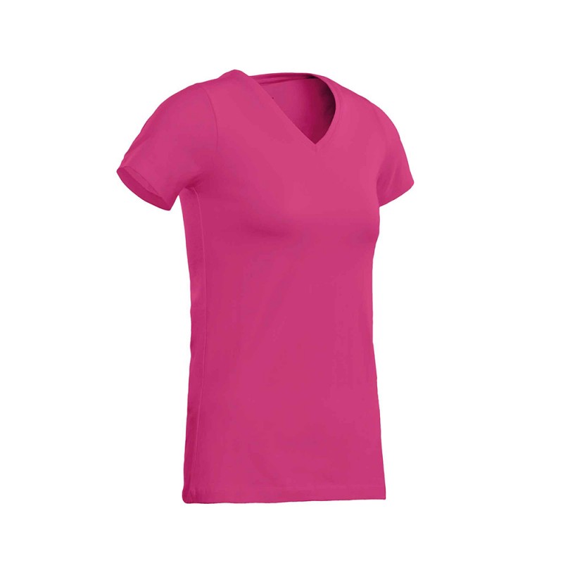 SANTINO T-shirt Jazz Ladies V-neck fuchsia