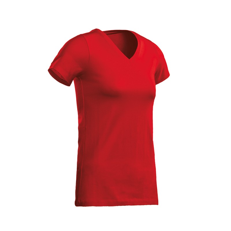SANTINO T-shirt Jazz Ladies V-neck red