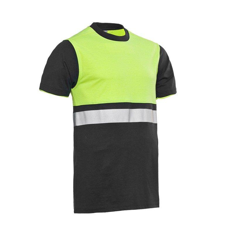 SANTINO T-shirt Hannover graphite / fluor yellow