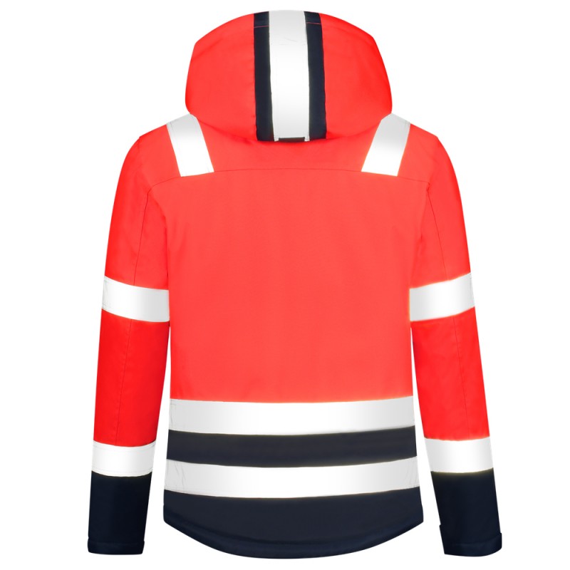 TRICORP 403020 Parka High Vis Bicolor fluor rood/ink