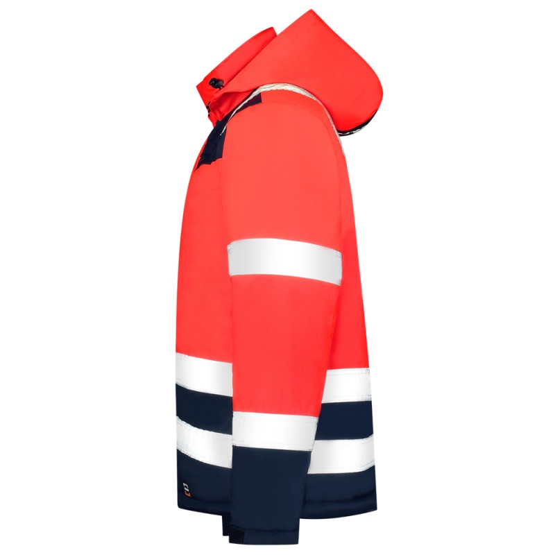 TRICORP 403020 Parka High Vis Bicolor fluor rood/ink