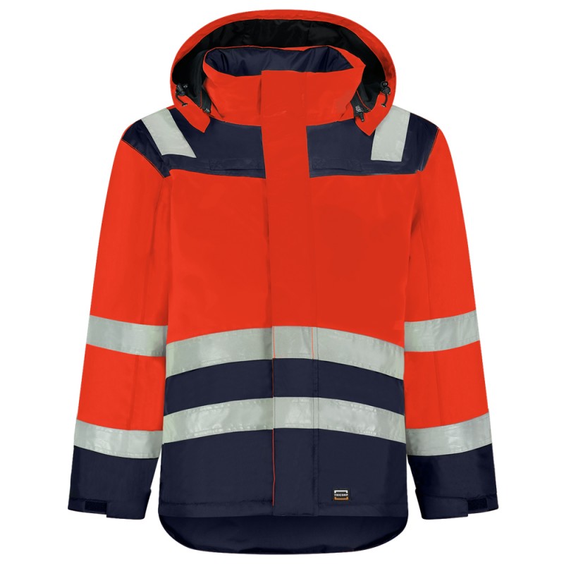 TRICORP 403023 Midi Parka High Vis Bicolor fluor rood/ink