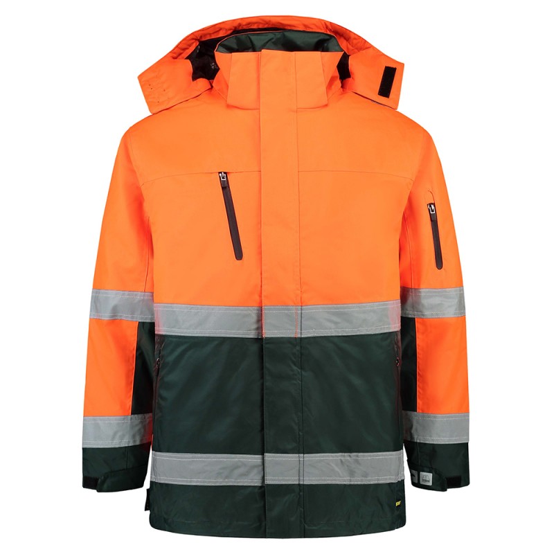 TRICORP 403004/TPE3001 Parka ISO20471 Bicolor fluor orange-green