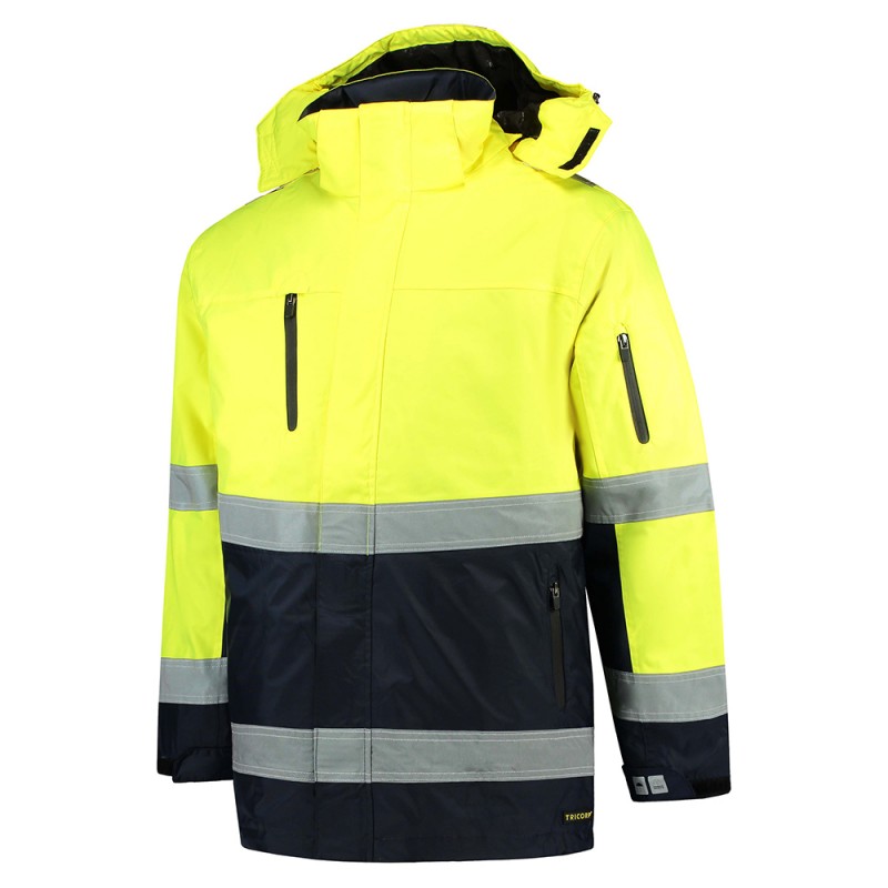 TRICORP 403004/TPE3001 Parka ISO20471 Bicolor fluor yellow-navy