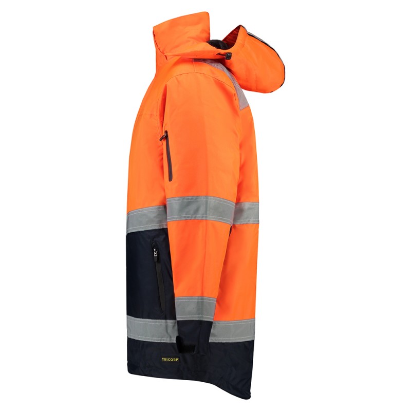 TRICORP 403004/TPE3001 Parka ISO20471 Bicolor fluor orange-navy
