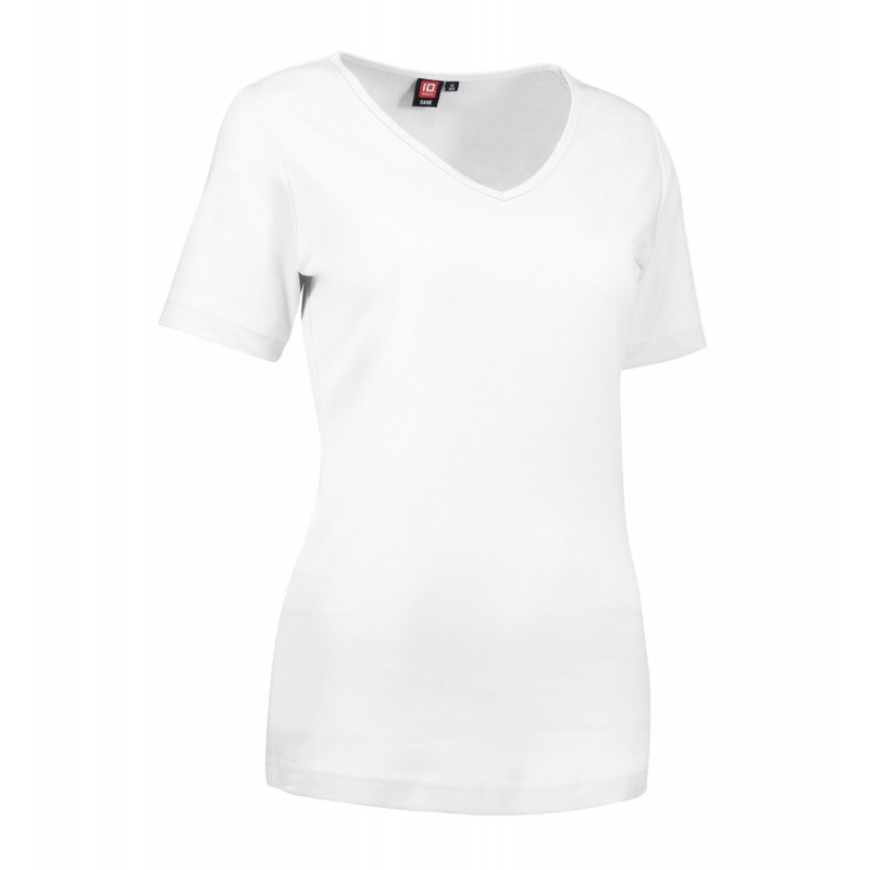 Interlock T-shirt | V-neck | women