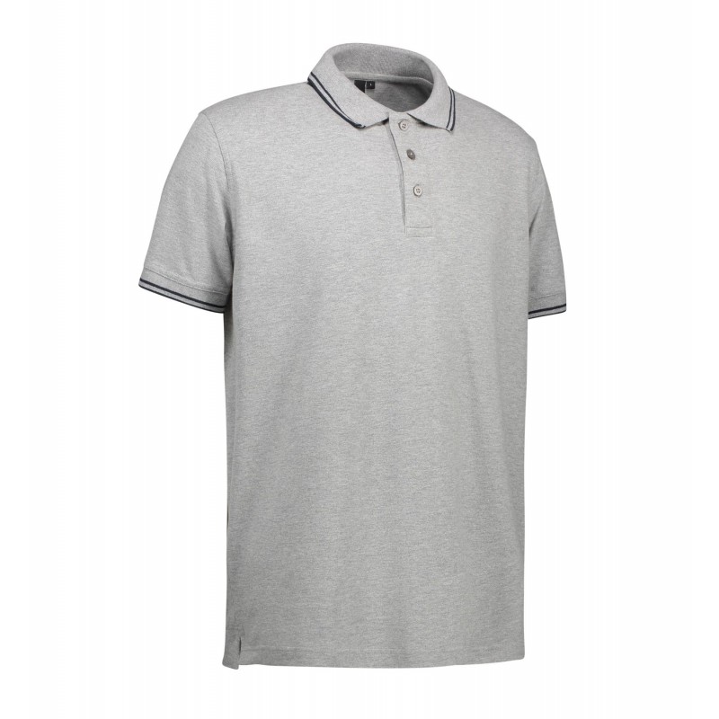 Contrast polo shirt | stretch