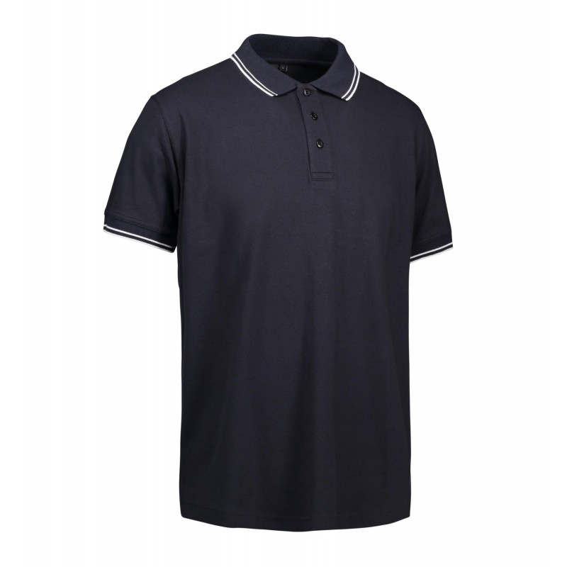 Contrast polo shirt | stretch