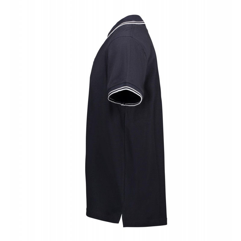 Contrast polo shirt | stretch