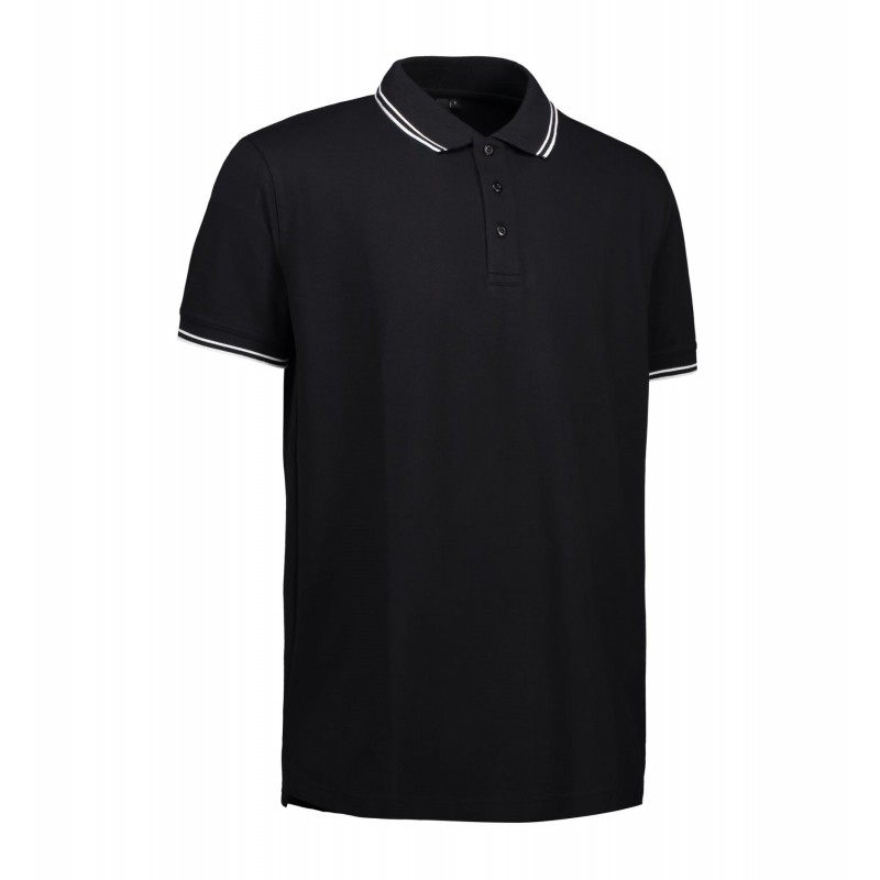 Contrast polo shirt | stretch