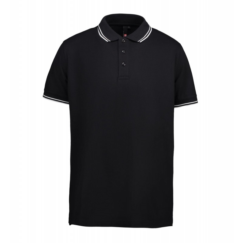 Contrast polo shirt | stretch