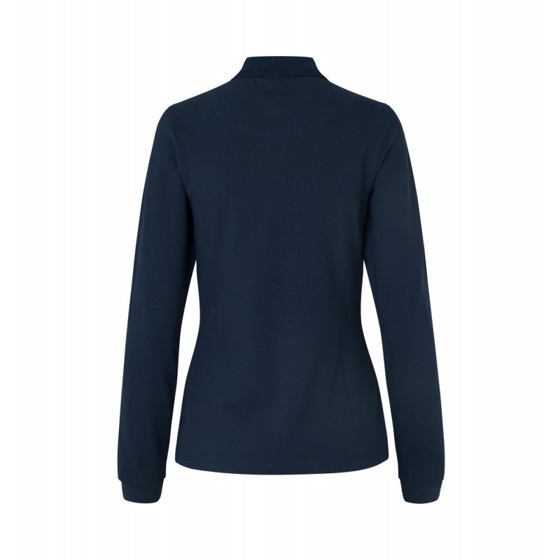 Long-sleeved polo shirt | stretch | women   