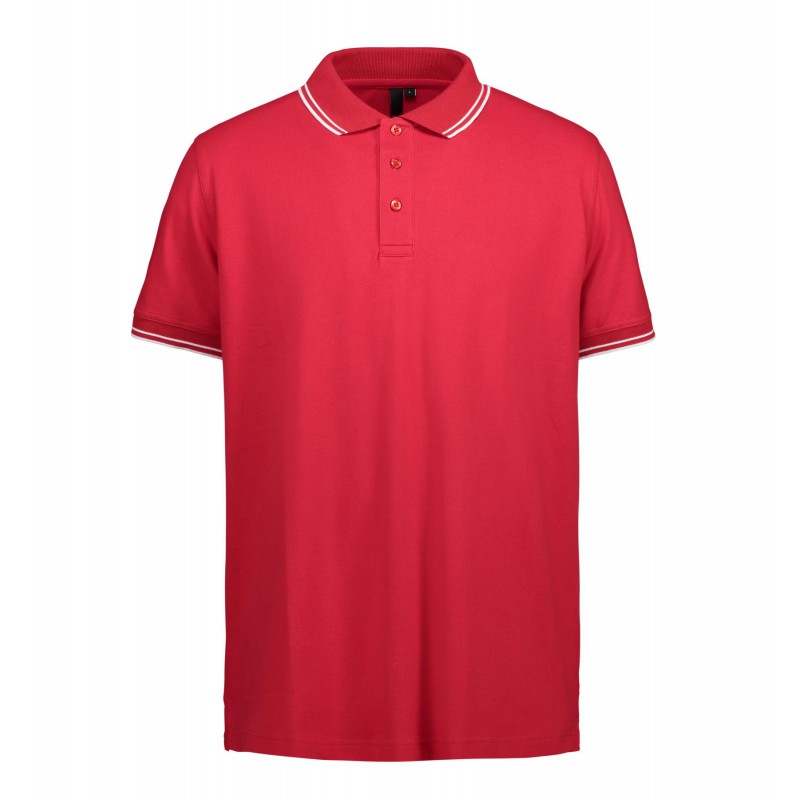 Contrast polo shirt | stretch