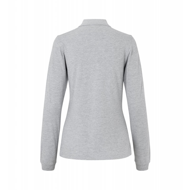 Long-sleeved polo shirt | stretch | women   