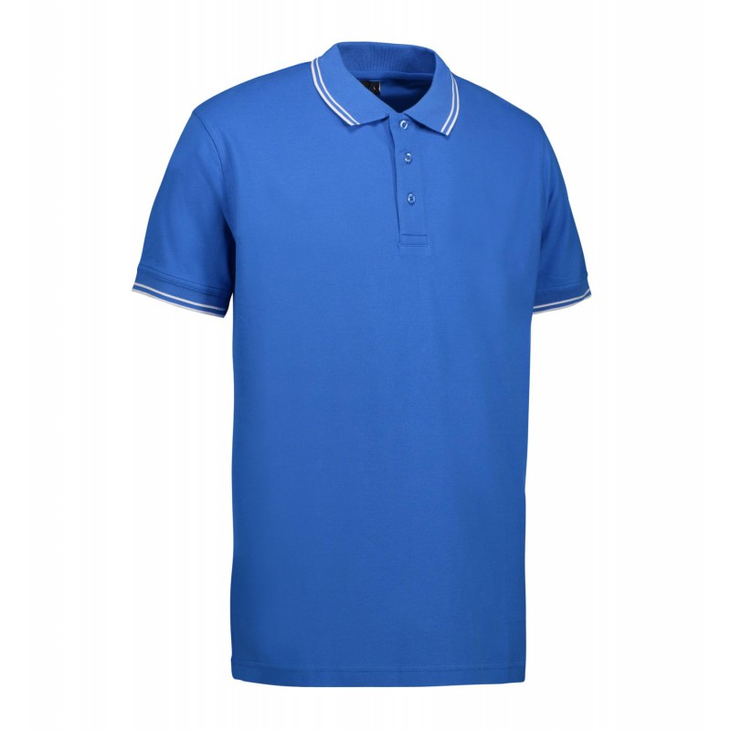 Contrast polo shirt | stretch