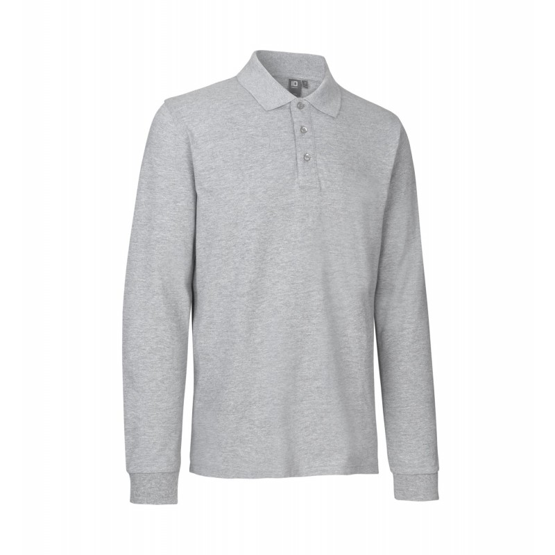 Long-sleeved polo shirt | stretch   