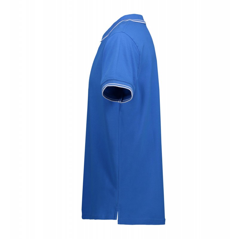 Contrast polo shirt | stretch