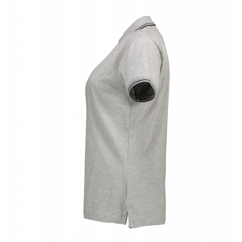 Contrast polo shirt | stretch | women