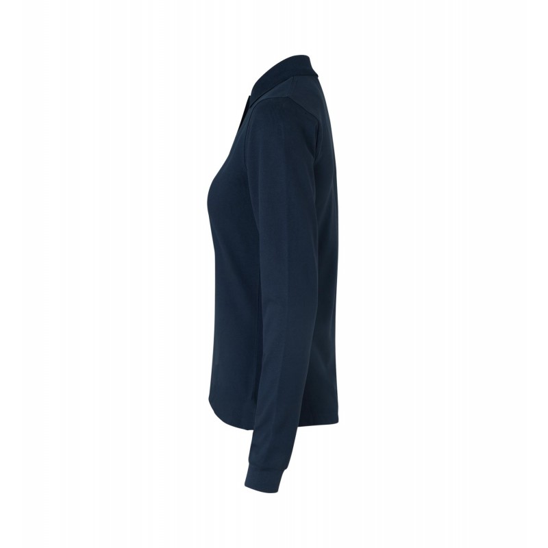 Long-sleeved polo shirt | stretch | women   