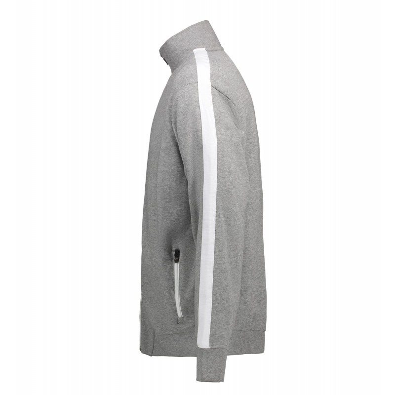 Sweat cardigan | contrast