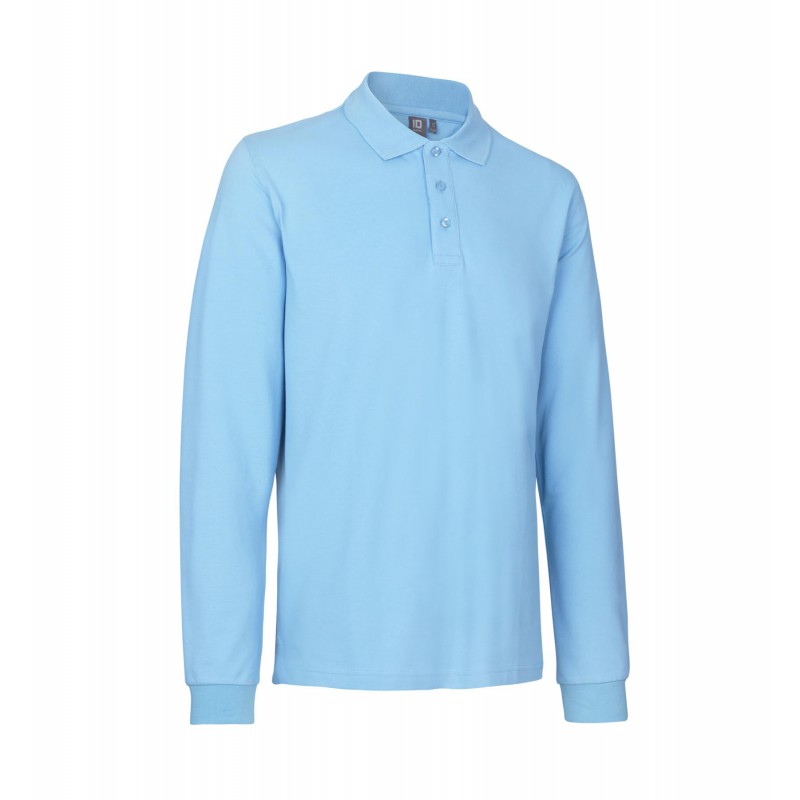 Long-sleeved polo shirt | stretch   