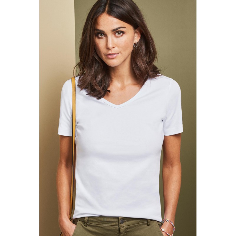 Interlock T-shirt | V-neck | women Interlock T-shirt | V-neck | women