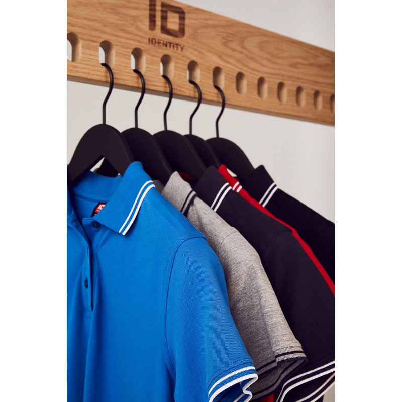 Contrast polo shirt | stretch | women