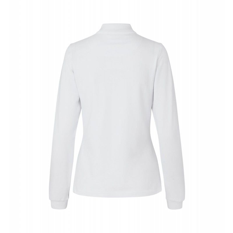 Long-sleeved polo shirt | stretch | women   