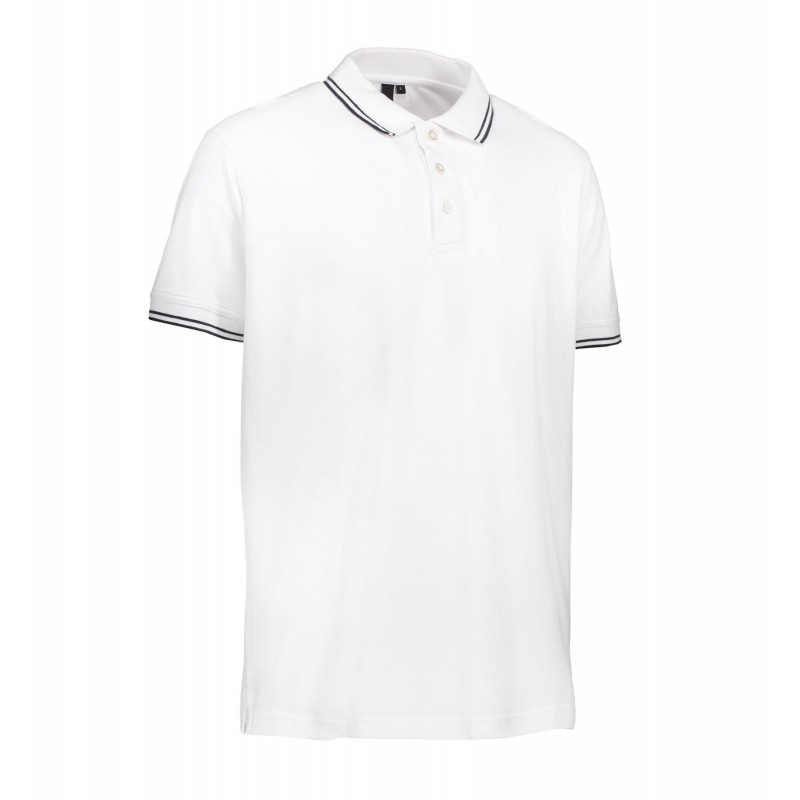 Contrast polo shirt | stretch
