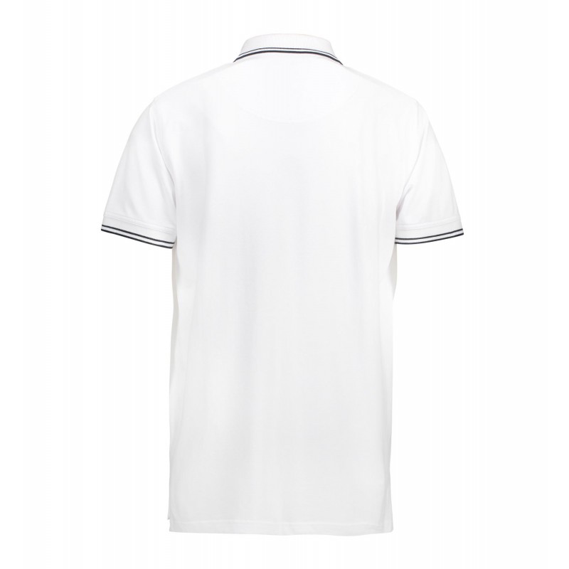 Contrast polo shirt | stretch