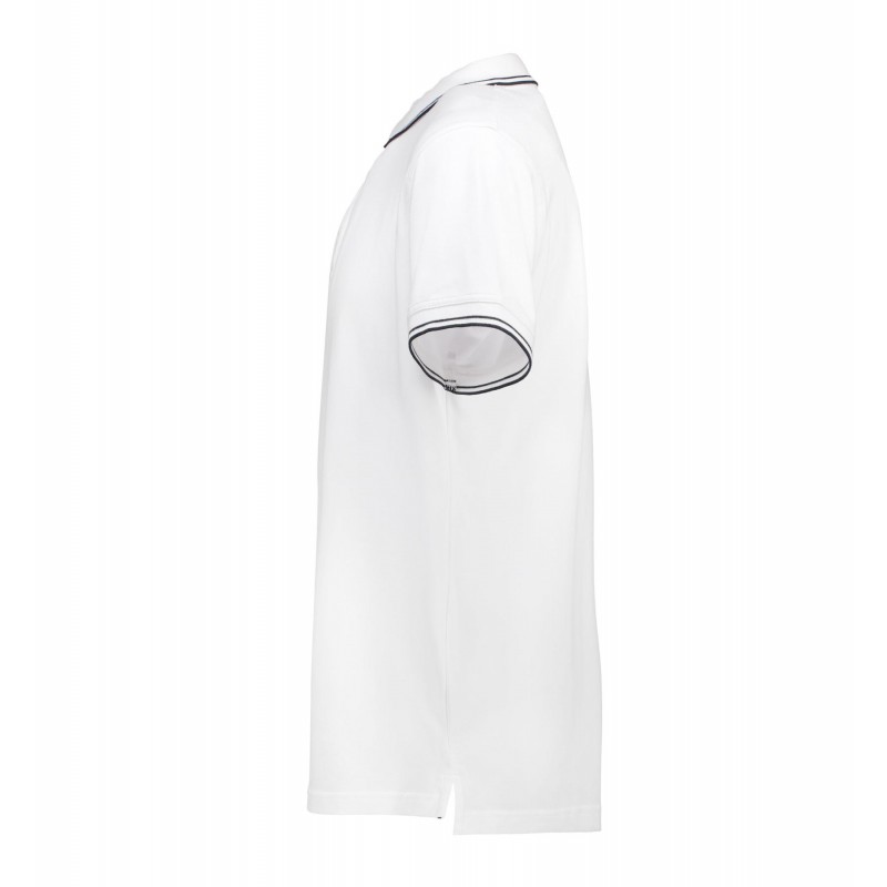 Contrast polo shirt | stretch