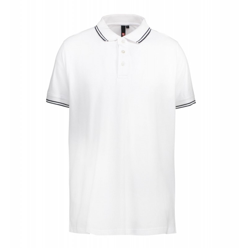 Contrast polo shirt | stretch