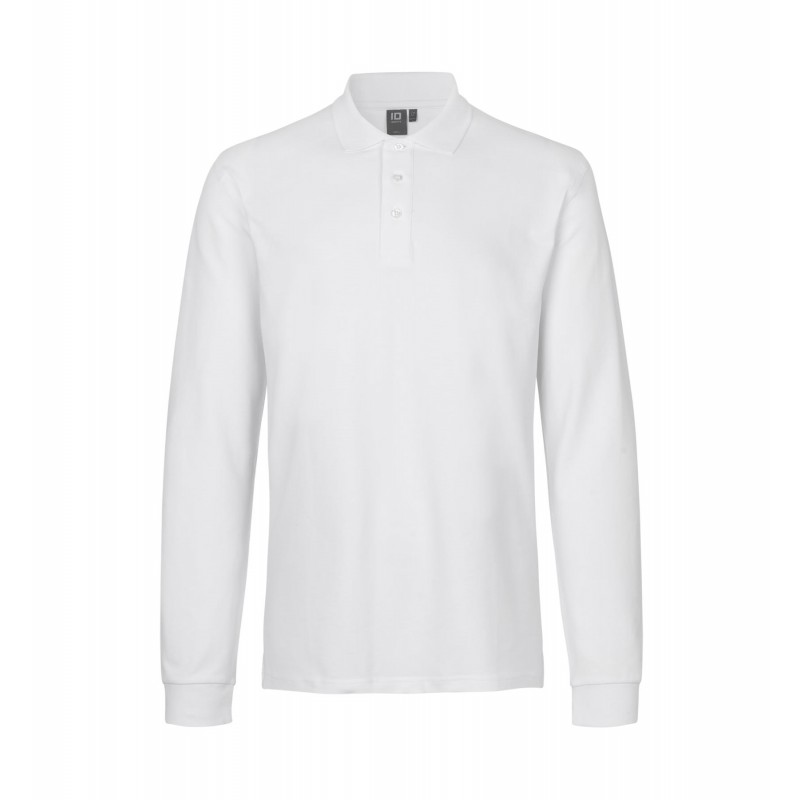 Long-sleeved polo shirt | stretch   